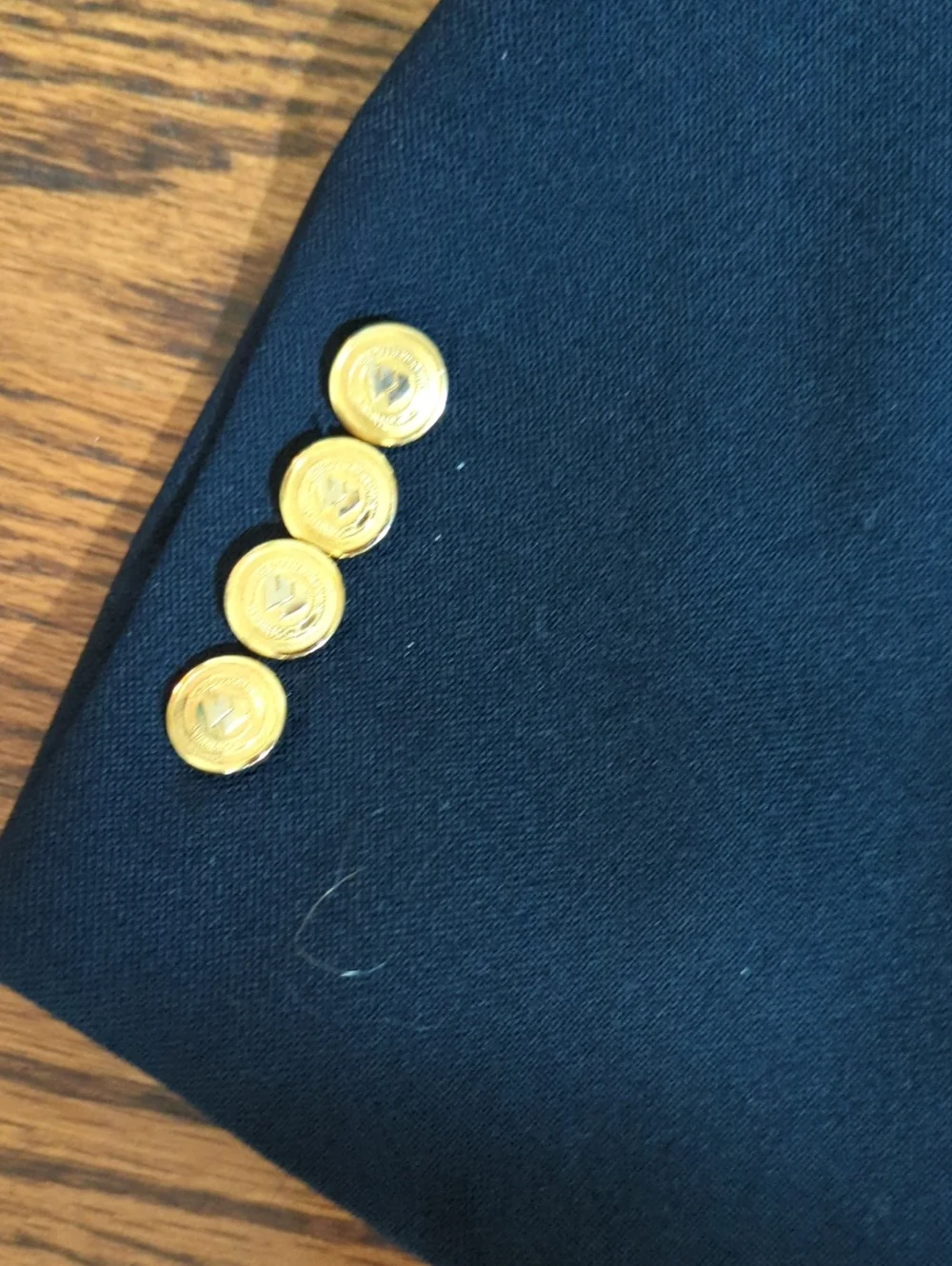 Wimbleton Navy Blazer Gold Buttons wool Blend Old Money Preppy Classic Sz 42R